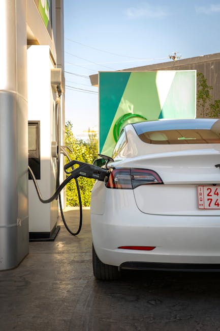 Tesla electric vehicle charging